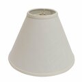 Homeroots 15 in. Off White Deep Cone Slanted Linen Lampshade 469904